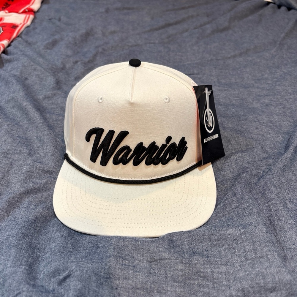 White and Black Cap